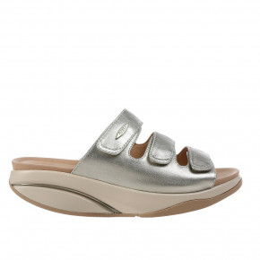 Tatu W Gold Metallic MBT Sandalen Hausschuhe